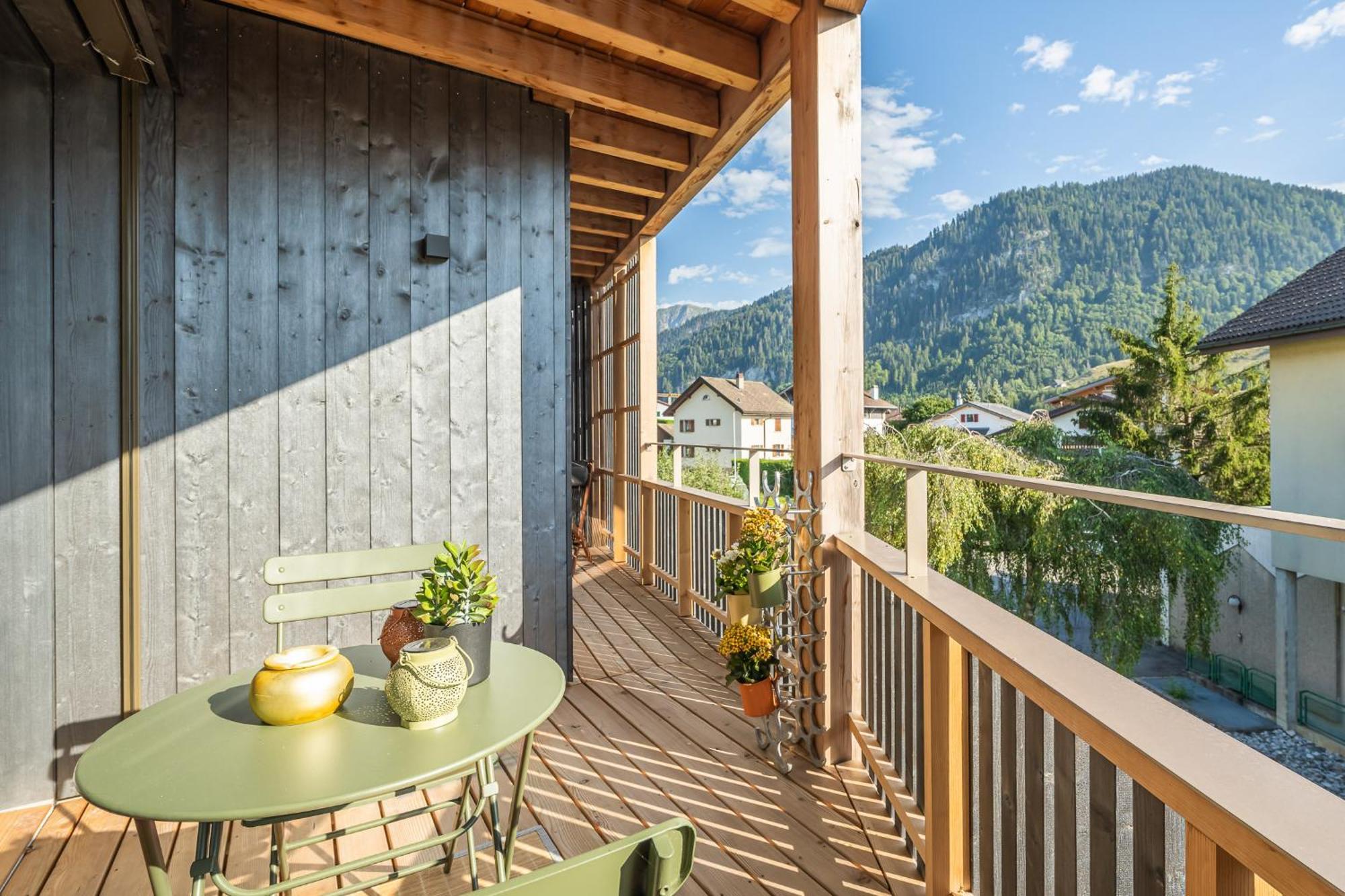 Un Ecrin Face Aux Bains Apartment Charmey Exterior photo